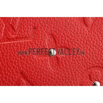 Replica Louis Vuitton Empreinte Zippy Wallet With Studs Red