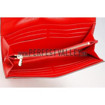 Louis Vuitton Lockme Wallet Red