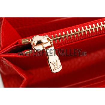 Louis Vuitton Lockme Wallet Red