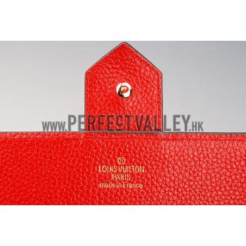 Louis Vuitton Lockme Wallet Red