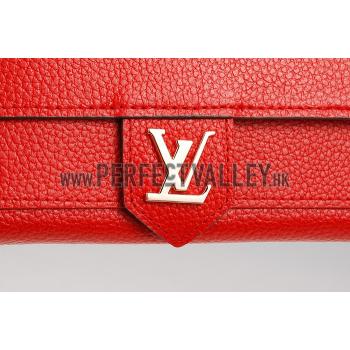 Louis Vuitton Lockme Wallet Red