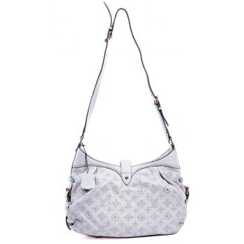 Replica Louis Vuitton Mahina Leather M95661 White Large Ladies Bags