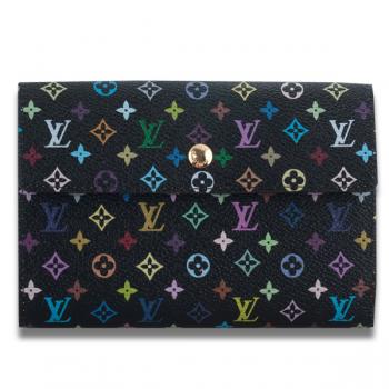 Louis Vuitton Monogram Multicolore M66561 Cow Leather Small Ladies Wallet