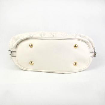 Louis Vuitton Mahina Leather M95553 White Large Messenger Bag