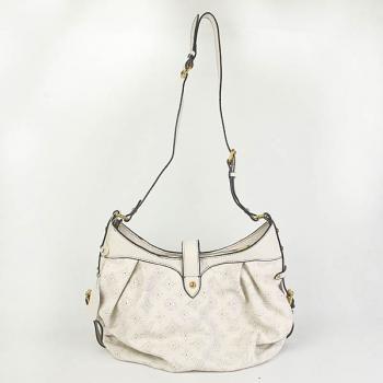 Louis Vuitton Mahina Leather M95553 White Large Messenger Bag