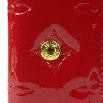 Louis Vuitton Monogram Vernis M91976 Red Enamel key Case