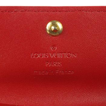 Louis Vuitton Monogram Vernis M91976 Red Enamel key Case