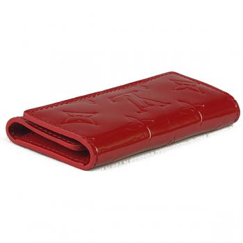 Louis Vuitton Monogram Vernis M91976 Red Enamel key Case