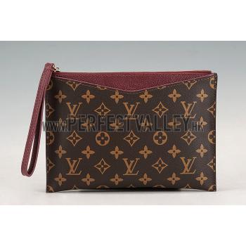 Louis Vuitton Pochette Pallas Monogram Dark Red 607545