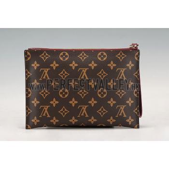 Louis Vuitton Pochette Pallas Monogram Dark Red 607545