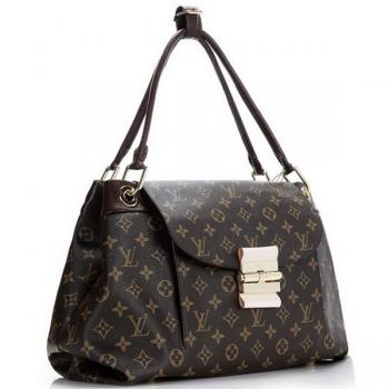 Replica Louis Vuitton Monogram Canvas M40579 Cow Leather Large Cross Body Bag