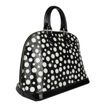 Louis Vuitton Yayoi Kusama M93594 Black Large HandBags