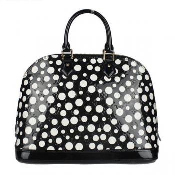 Louis Vuitton Yayoi Kusama M93594 Black Large HandBags