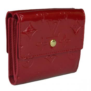 Louis Vuitton Monogram Vernis M91982 Red Small Ladies Wallet