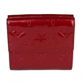 Louis Vuitton Monogram Vernis M91982 Red Small Ladies Wallet