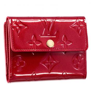 Louis Vuitton Monogram Vernis M91982 Red Small Ladies Wallet