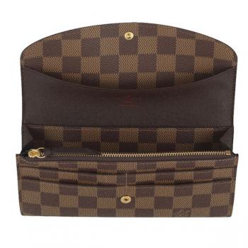 Quality Louis Vuitton Damier Canvas N63019 Brown Canvas Wallet