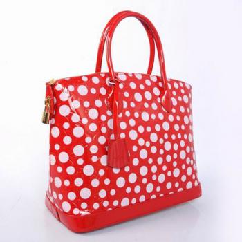 Louis Vuitton Yayoi Kusama M91423 Red Large HandBags