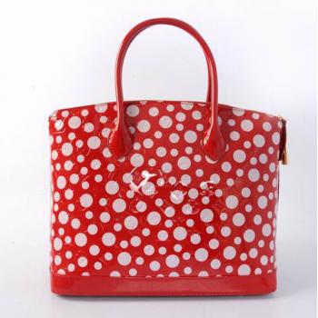 Louis Vuitton Yayoi Kusama M91423 Red Large HandBags