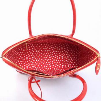 Louis Vuitton Yayoi Kusama M91423 Red Large HandBags