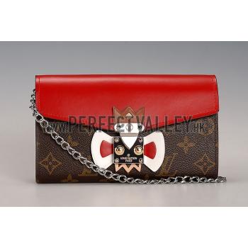 Cheap Louis Vuitton Tribal Mask Chaine Wallet Red