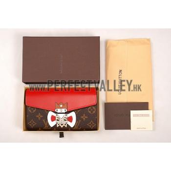 Cheap Louis Vuitton Tribal Mask Chaine Wallet Red