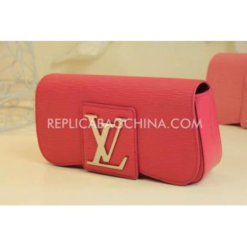 Louis Vuitton Clutch Red Leather Wallet