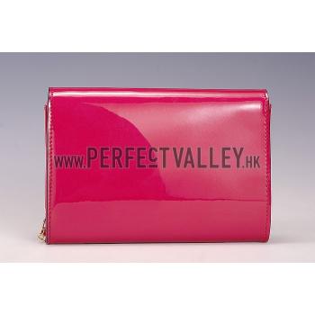 Louis Vuitton Chain Louise Patent Leather Fuchsia