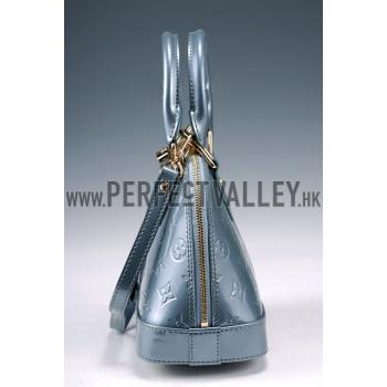 Louis Vuitton Vernis Alma PM Grey-Blue