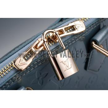 Louis Vuitton Vernis Alma PM Grey-Blue