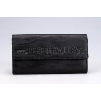 Louis Vuitton Sarah Black Epi Leather Wallet