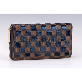 Louis Vuitton Damier Paillettes Wallet Blue