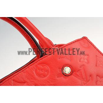 Cheap Louis Vuitton Montaigne Empreinte MM Red 607511