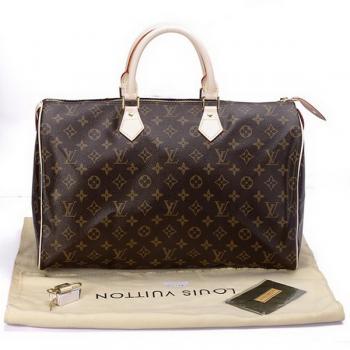 Cheap Louis Vuitton Monogram Canvas M41522 Cow Leather Large Ladies Bag HM10715