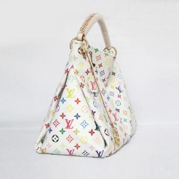 Cheap Louis Vuitton Monogram Multicolore M40429 White Cow Leather Cross Body Bag