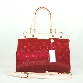 Quality Louis Vuitton Monogram Vernis M91623 Red HandBags Ladies