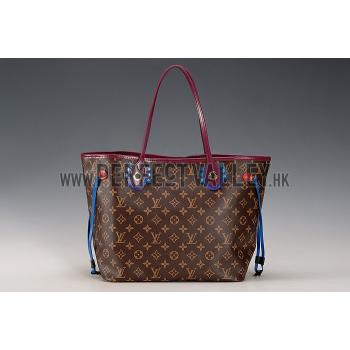 Louis Vuitton Monogram Totem Neverfull Plum