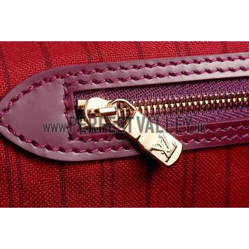 Louis Vuitton Monogram Totem Neverfull Plum