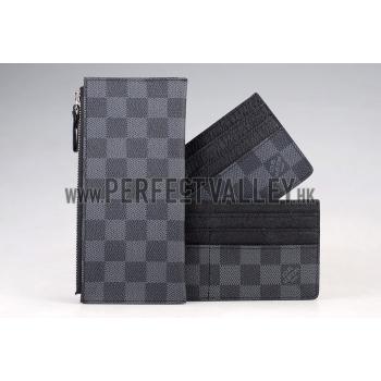 LV Adjustable Damier Graphite Wallet