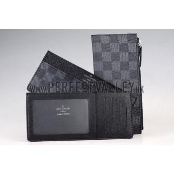 LV Adjustable Damier Graphite Wallet