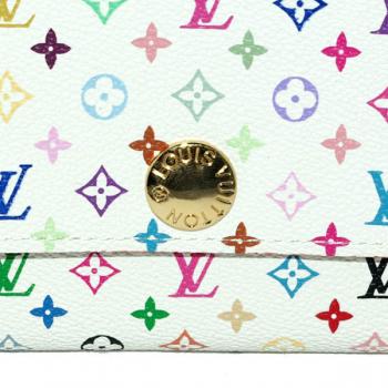 Cheap Louis Vuitton Monogram Multicolore M60004 Canvas Small Ladies Wallet