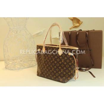 Louis Vuitton  Monogram Red Inside Brown Handbag Calfskin Clutch