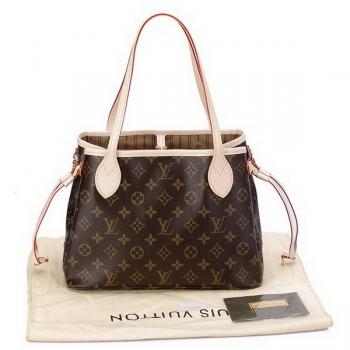 Louis Vuitton Monogram Canvas M40155 Brown Cow Leather Ladies Bags