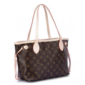 Louis Vuitton Monogram Canvas M40155 Brown Cow Leather Ladies Bags