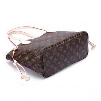 Louis Vuitton Monogram Canvas M40155 Brown Cow Leather Ladies Bags