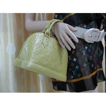 Louis Vuitton Monogram Vernis M91607 Green Small Ladies Handbags