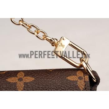 Louis Vuitton Monogram Felicie Chain Wallet Black 18926649