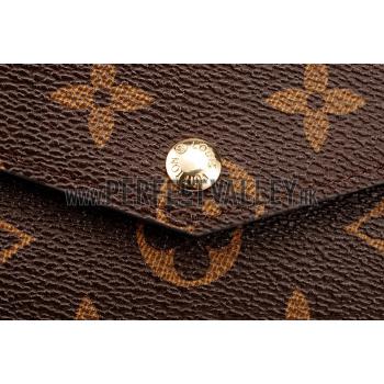 Louis Vuitton Monogram Felicie Chain Wallet Black 18926649