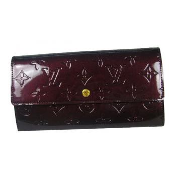 Louis Vuitton Monogram Vernis M93524 Coffee Enamel Ladies Wallet