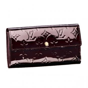 Louis Vuitton Monogram Vernis M93524 Coffee Enamel Ladies Wallet